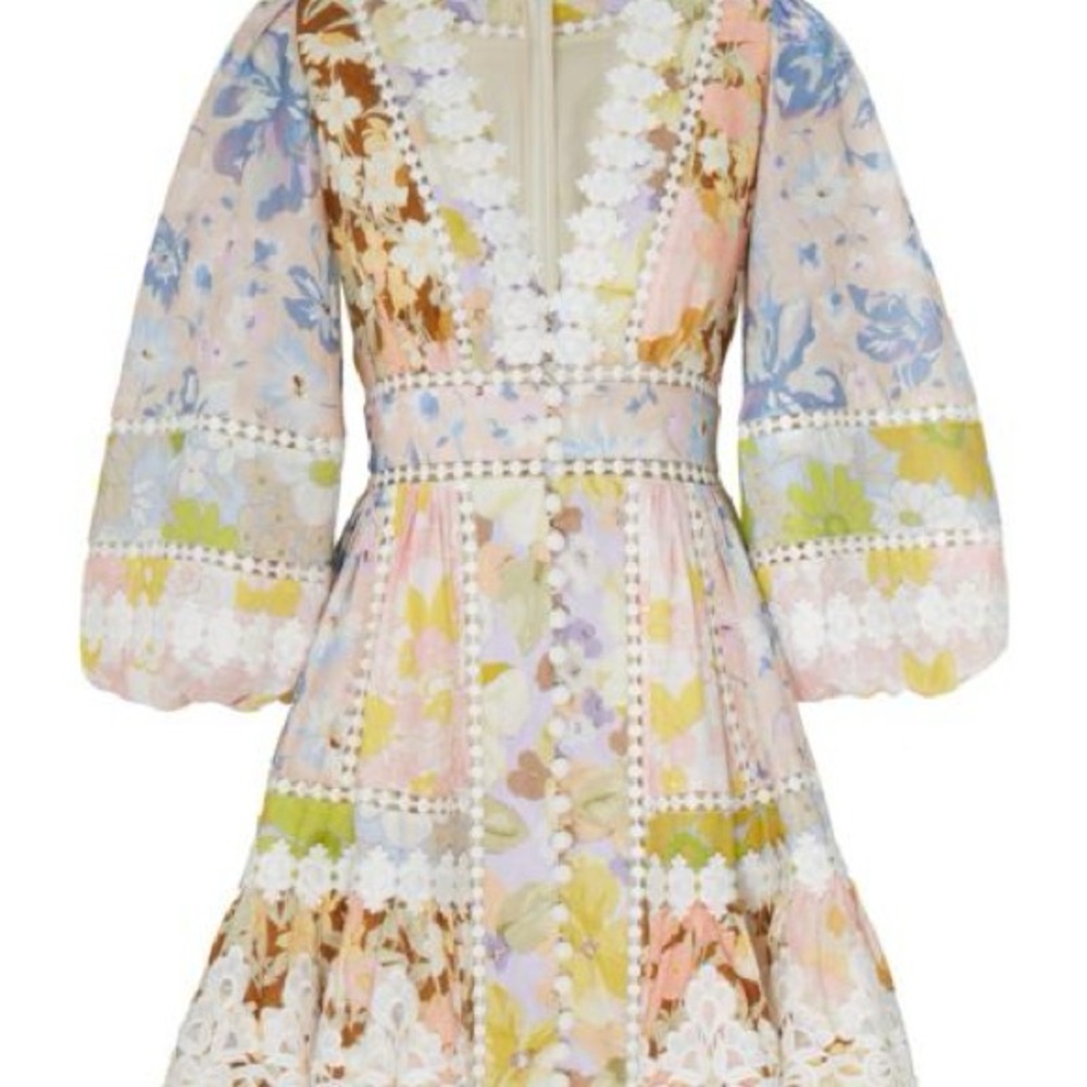 Zimmermann POP trimmed mini dress